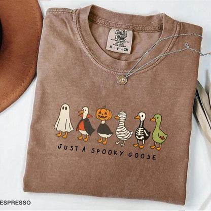 Funny Halloween Goose Shirt – Just a Spooky Goose Tee for Fall Vibes