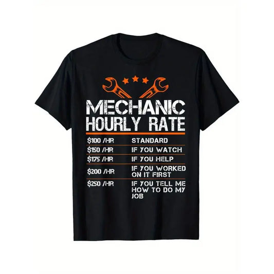 Funny Mechanic Hourly Rate Auto Repair Labor Rates T-Shirt,Sweatshirt,Hoodie