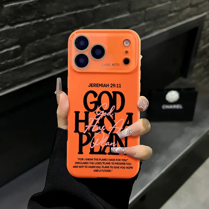God Has A Plan Christian Bible Verse Jeremiah 29:11 Shockproof iPhone Case