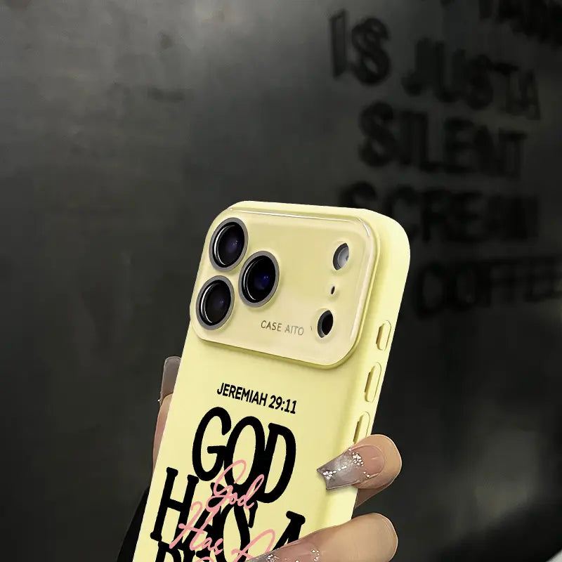 God Has A Plan Christian Bible Verse Jeremiah 29:11 Shockproof iPhone Case
