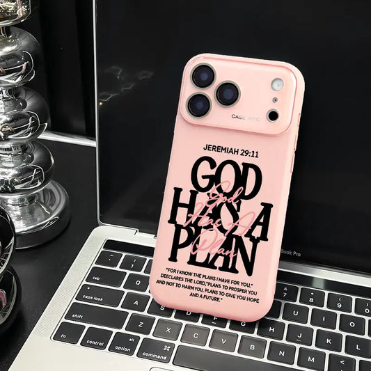 God Has A Plan Christian Bible Verse Jeremiah 29:11 Shockproof iPhone Case