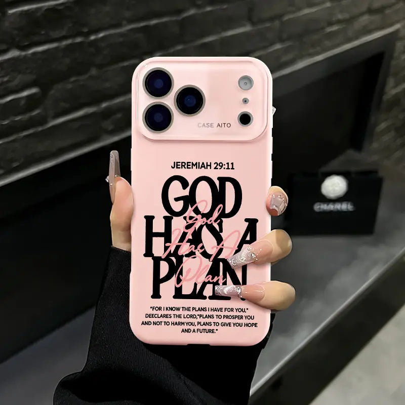 God Has A Plan Christian Bible Verse Jeremiah 29:11 Shockproof iPhone Case