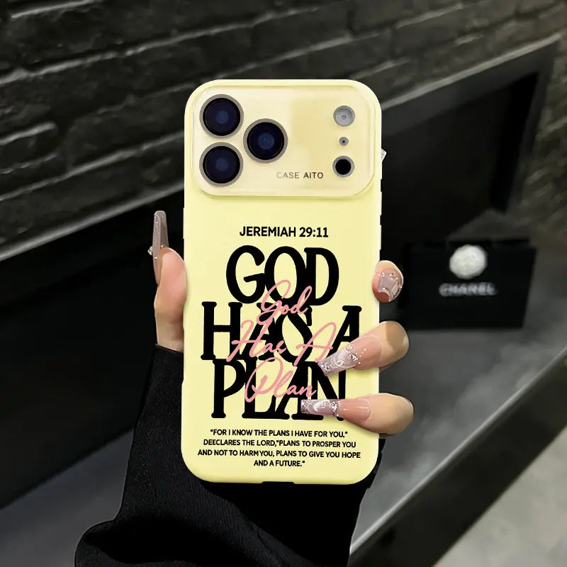 God Has A Plan Christian Bible Verse Jeremiah 29:11 Shockproof iPhone Case