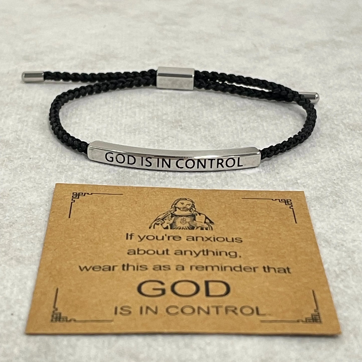 God Is In Control - Inspire Faith & Anxiety Relief Bracelet