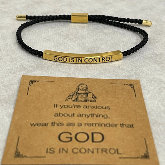 God Is In Control - Inspire Faith & Anxiety Relief Bracelet