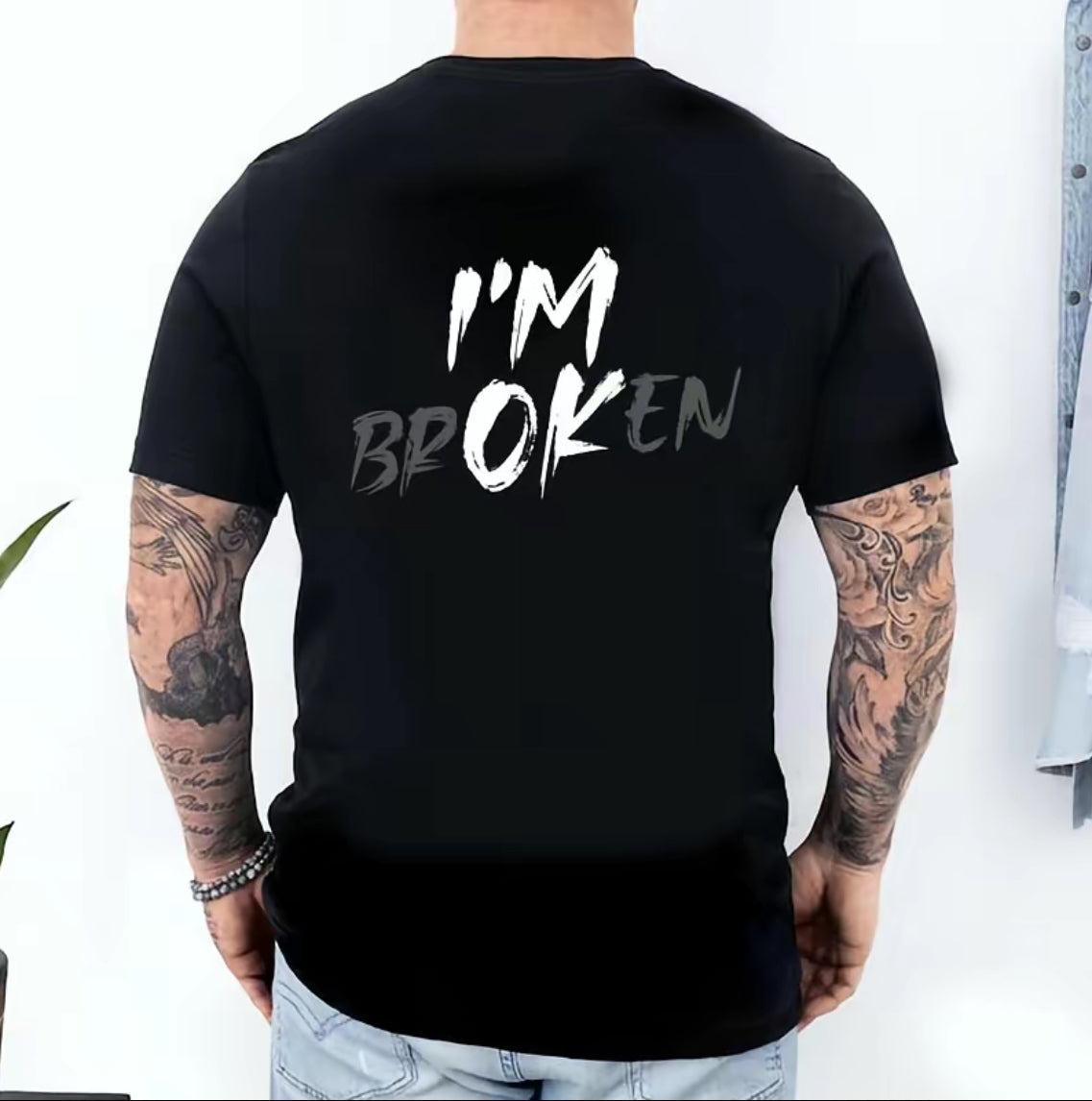 "I'm Broken I'm OK" Sarcastic Mental Health T-Shirt,Sweatshirt,Hoodie