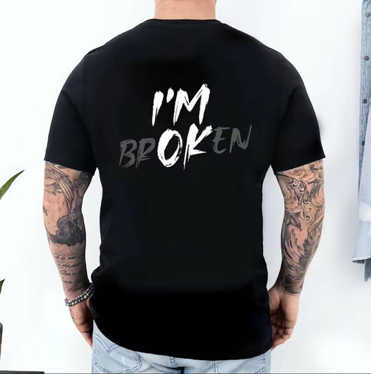 "I'm Broken I'm OK" Sarcastic Mental Health T-Shirt,Sweatshirt,Hoodie