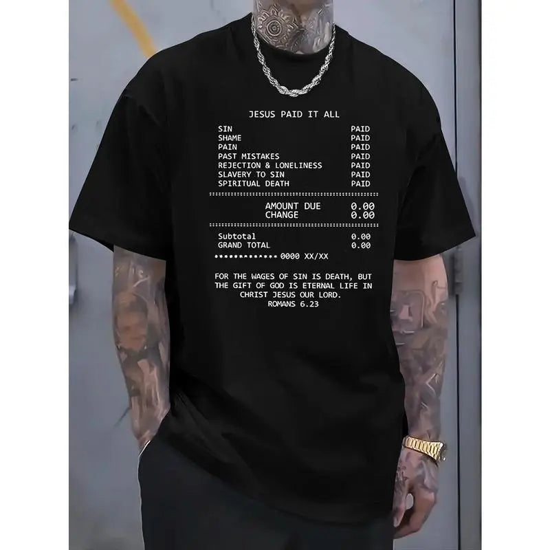 JESUS PAID IT ALL Graphic Print T-Shirt/Sweatshirt/Hoodie