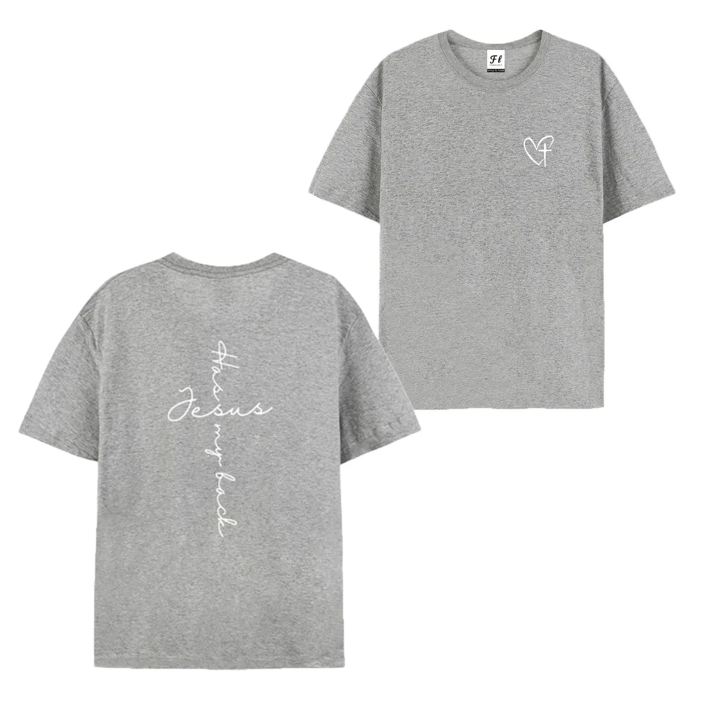 Jesus Has My Back Cross Print T-Shirt,Sweatshirt,Hoodie
