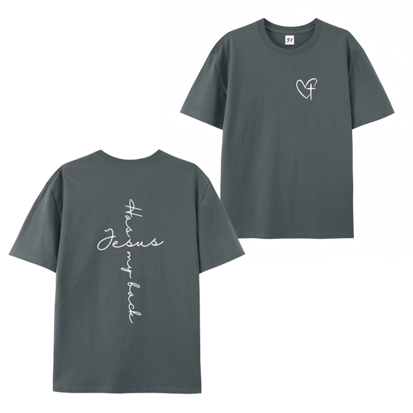 Jesus Has My Back Cross Print T-Shirt,Sweatshirt,Hoodie