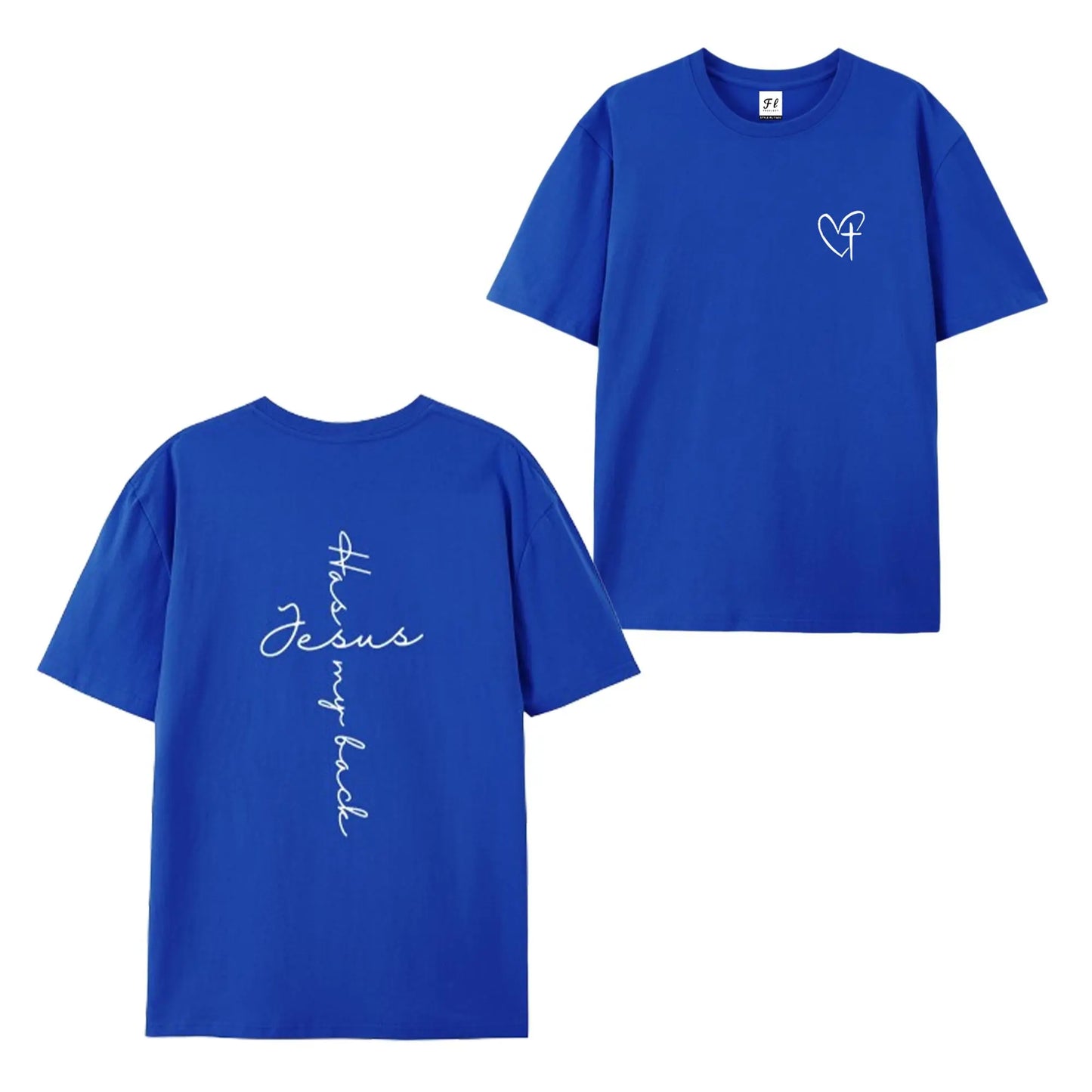 Jesus Has My Back Cross Print T-Shirt,Sweatshirt,Hoodie