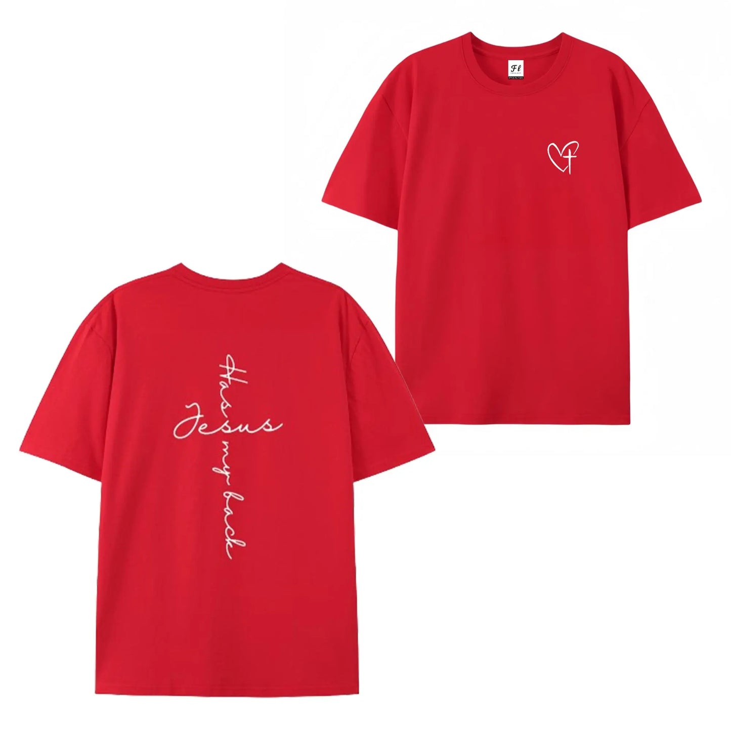 Jesus Has My Back Cross Print T-Shirt,Sweatshirt,Hoodie