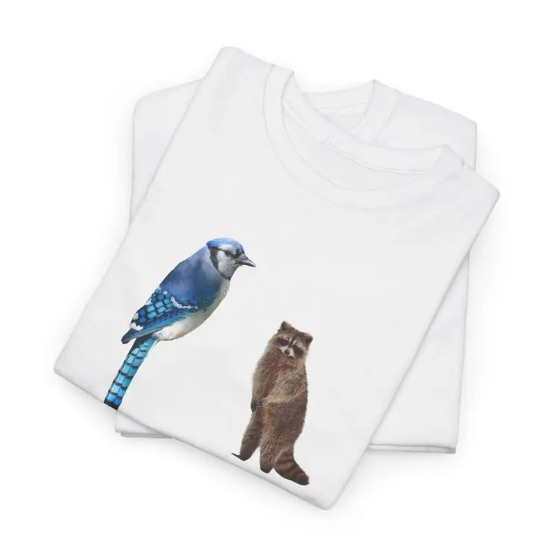 Just A Regular Life Blue Jay & Raccoon T-Shirt,Sweatshirt,Hoodie