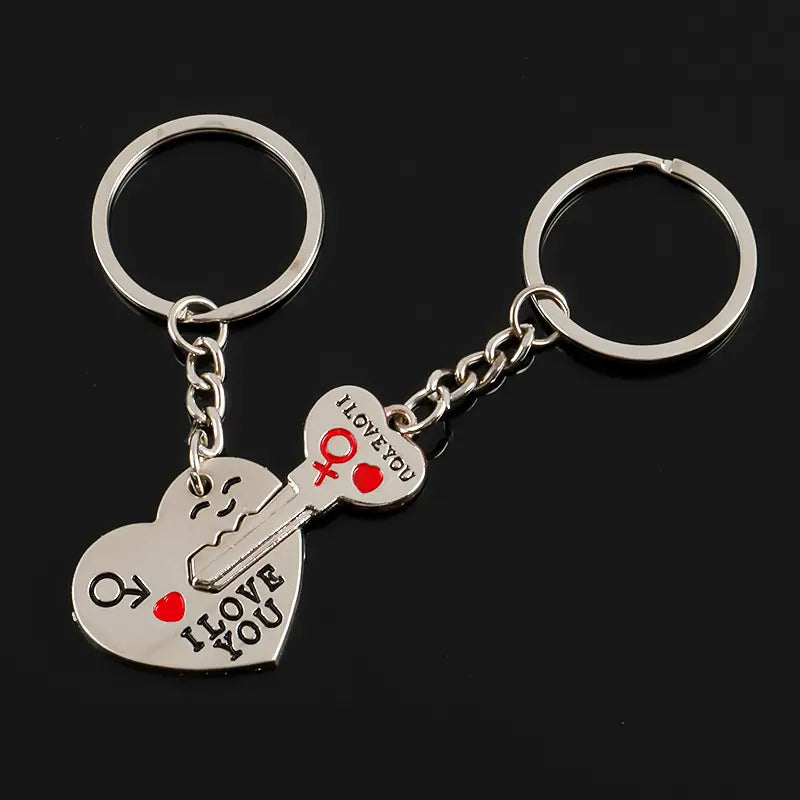 You Hold the Key to My Heart Couple Keychain Set