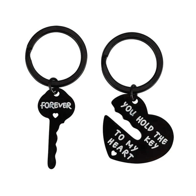 You Hold the Key to My Heart Couple Keychain Set