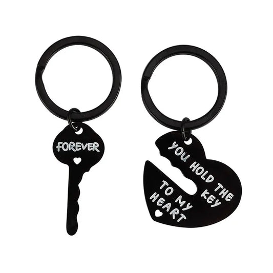 You Hold the Key to My Heart Couple Keychain Set