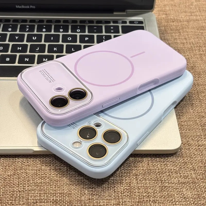 Luxury Liquid Silicone Matte Frosted MagSafe Phone Case