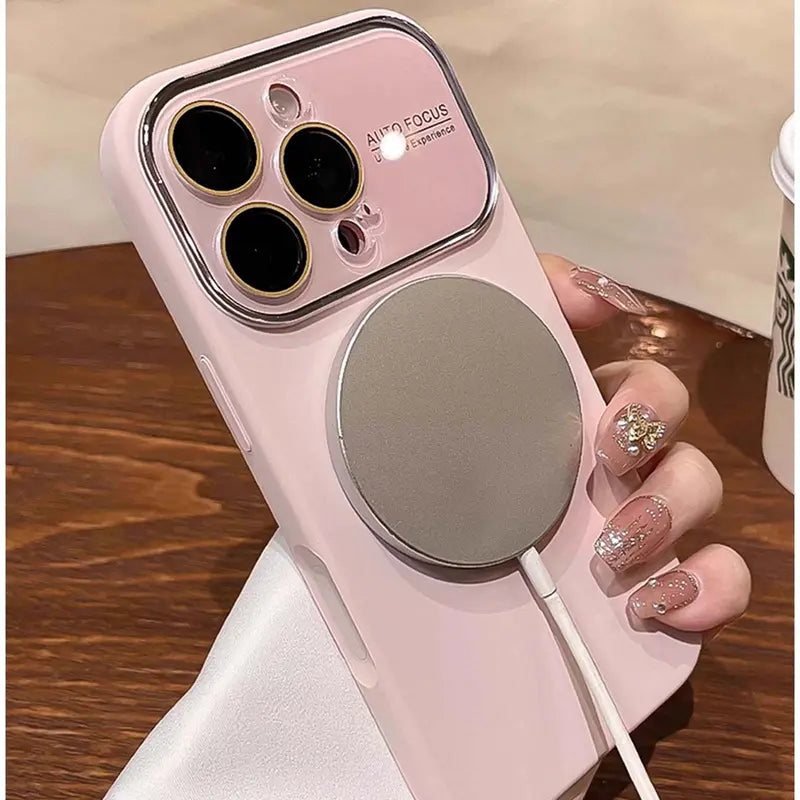 Luxury Liquid Silicone Matte Frosted MagSafe Phone Case