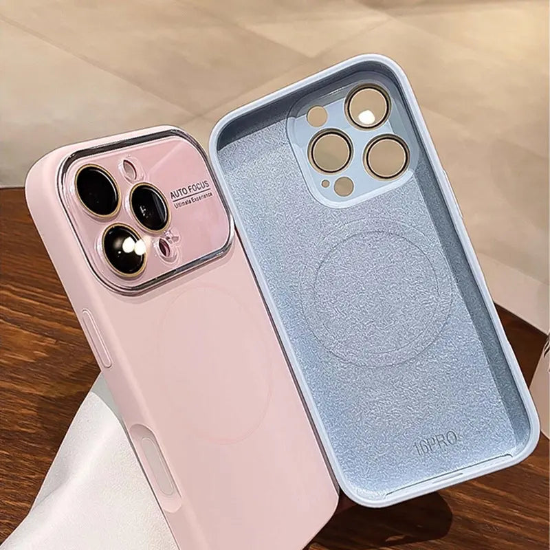 Luxury Liquid Silicone Matte Frosted MagSafe Phone Case