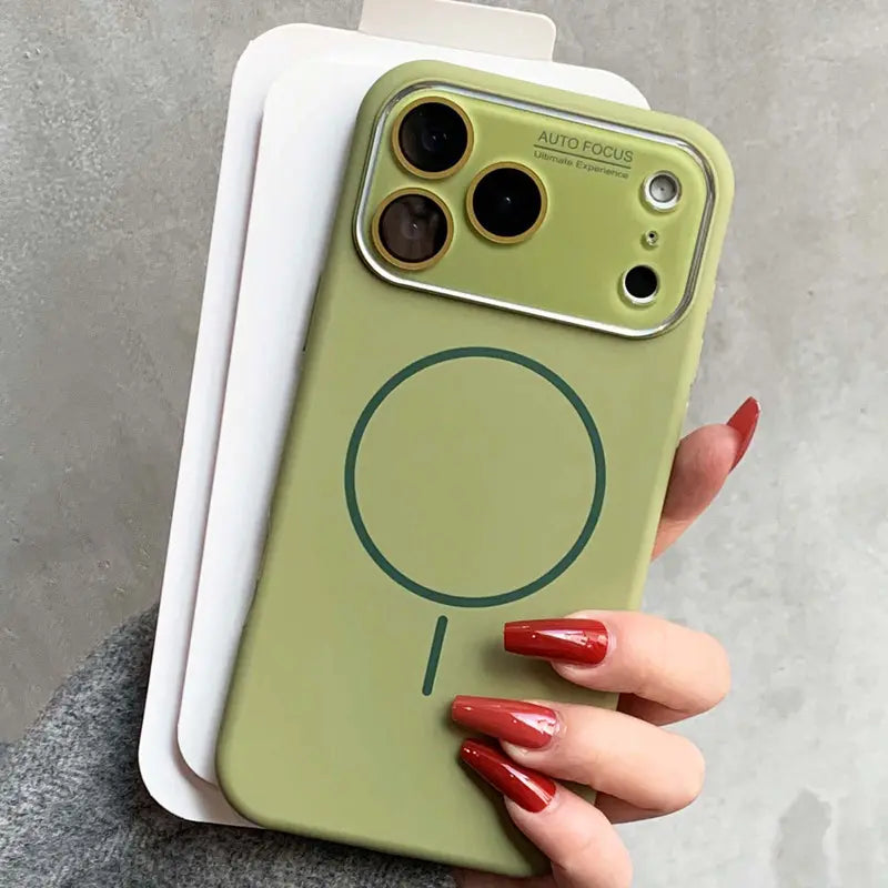 Luxury Liquid Silicone Matte Frosted MagSafe Phone Case