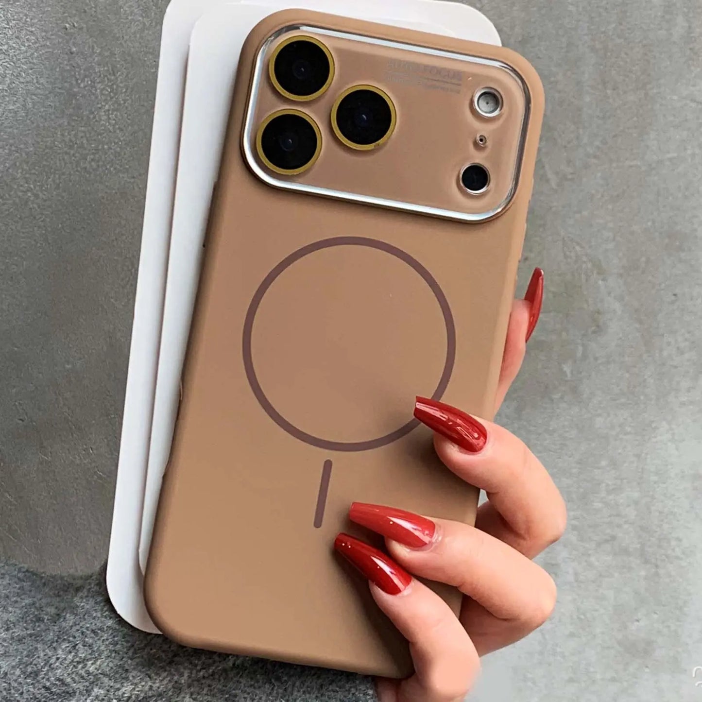 Luxury Liquid Silicone Matte Frosted MagSafe Phone Case