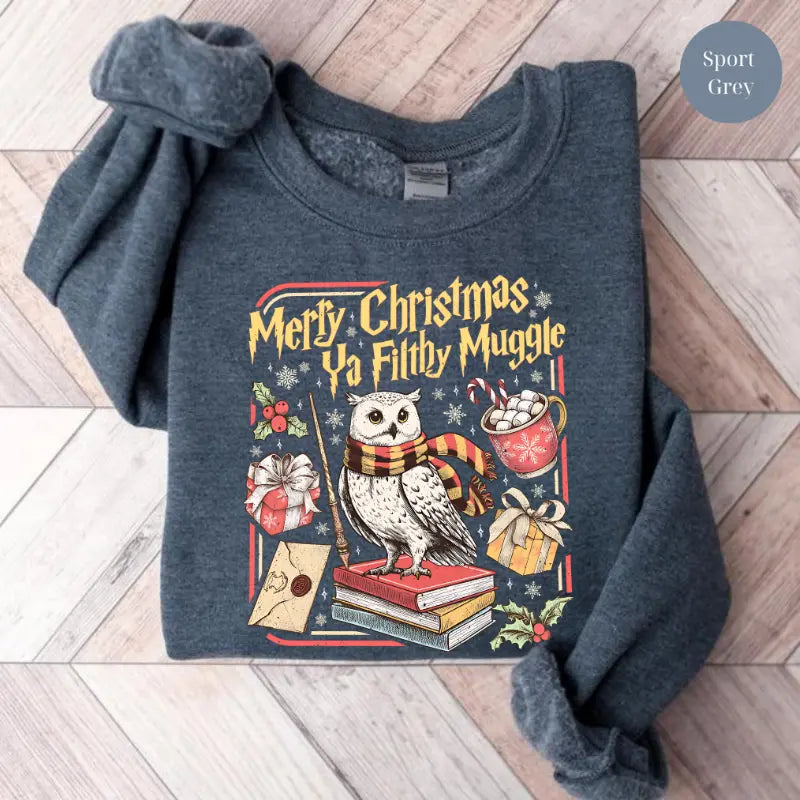 Merry Christmas Ya Filthy Vintage Wizard Holiday T-Shirt/Sweatshirt/Hoodie