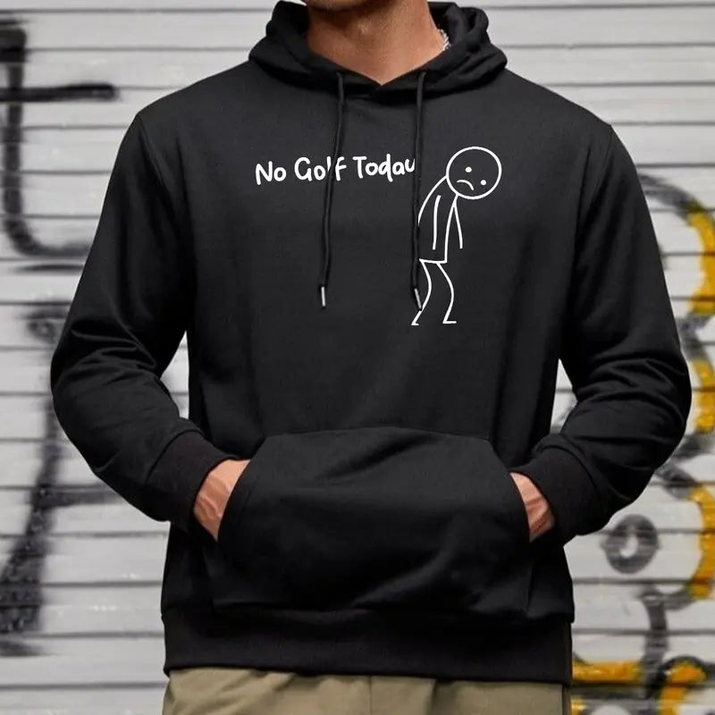No Golf Today Sad Stickman Humor T-Shirt,Sweatshirt,Hoodie