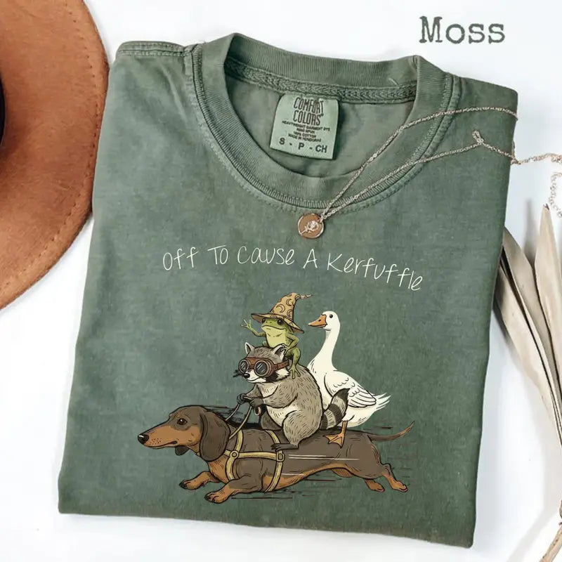 Off To Cause A Kerfuffle Funny Animal Squad T-Shirt/Sweatshirt/Hoodie