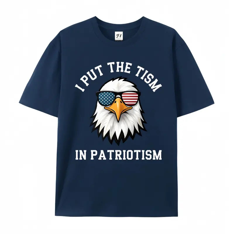 Put The Tism In Patriotism Athletic Eagle Funny Novelty T-Shirt,Sweatshirt,Hoodie