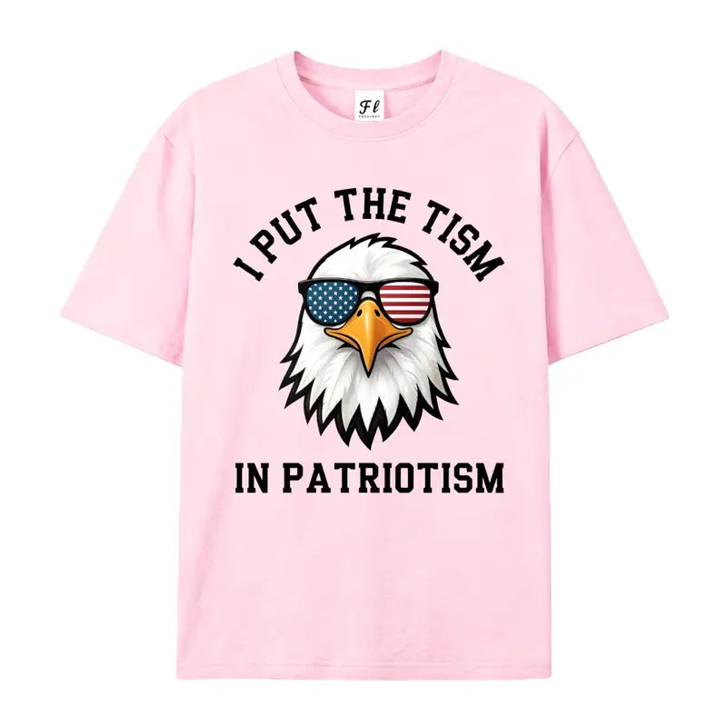 Put The Tism In Patriotism Athletic Eagle Funny Novelty T-Shirt,Sweatshirt,Hoodie