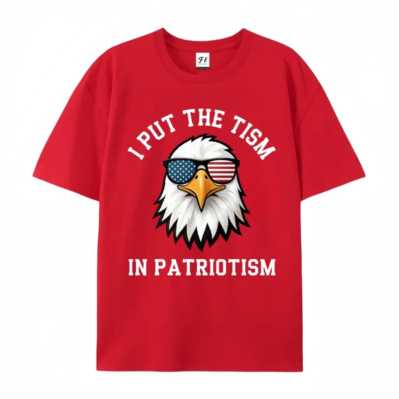 Put The Tism In Patriotism Athletic Eagle Funny Novelty T-Shirt,Sweatshirt,Hoodie