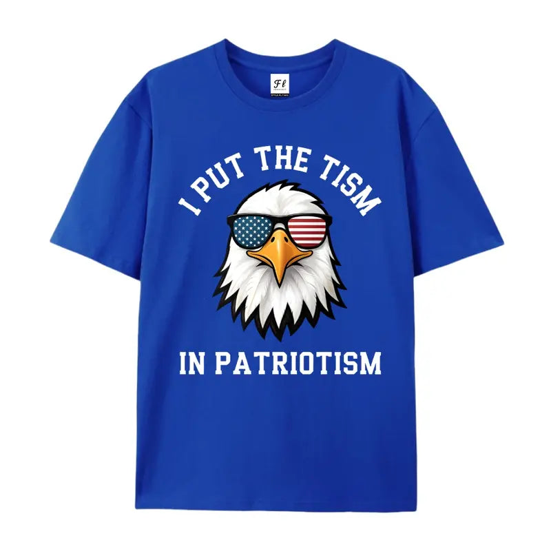 Put The Tism In Patriotism Athletic Eagle Funny Novelty T-Shirt,Sweatshirt,Hoodie