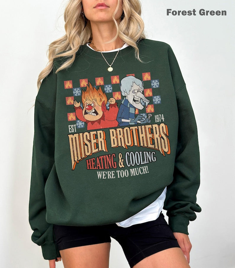 Retro Miser Brothers Heating & Cooling V3 T-Shirt/Sweatshirt/Hoodie