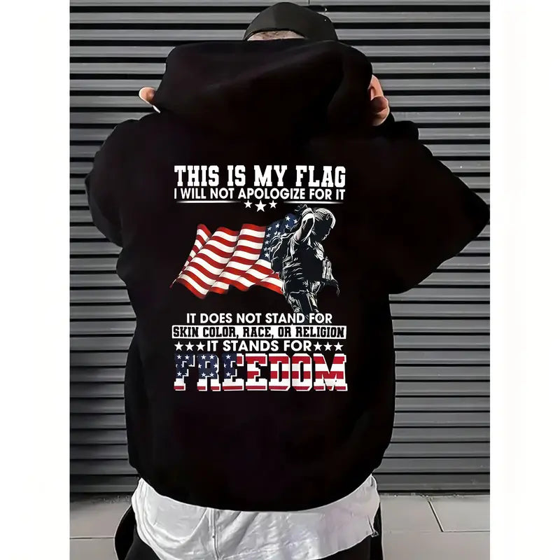 Unapologetically American: "This Is My Flag" Patriotic Men's T-Shirt/Sweatshirt/Hoodie