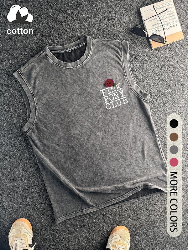 Vintage Pink Pony Club Cowboy Graphic Tank Top