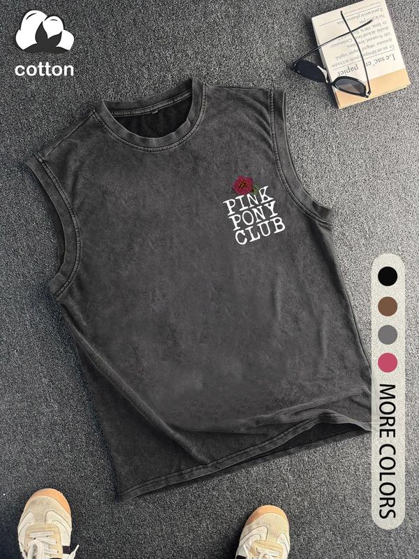 Vintage Pink Pony Club Cowboy Graphic Tank Top