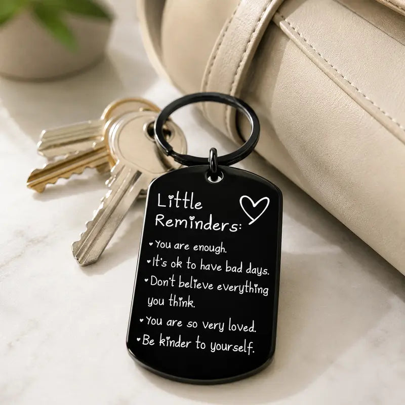 Little Reminders – You Are Enough Inspirational Keychain