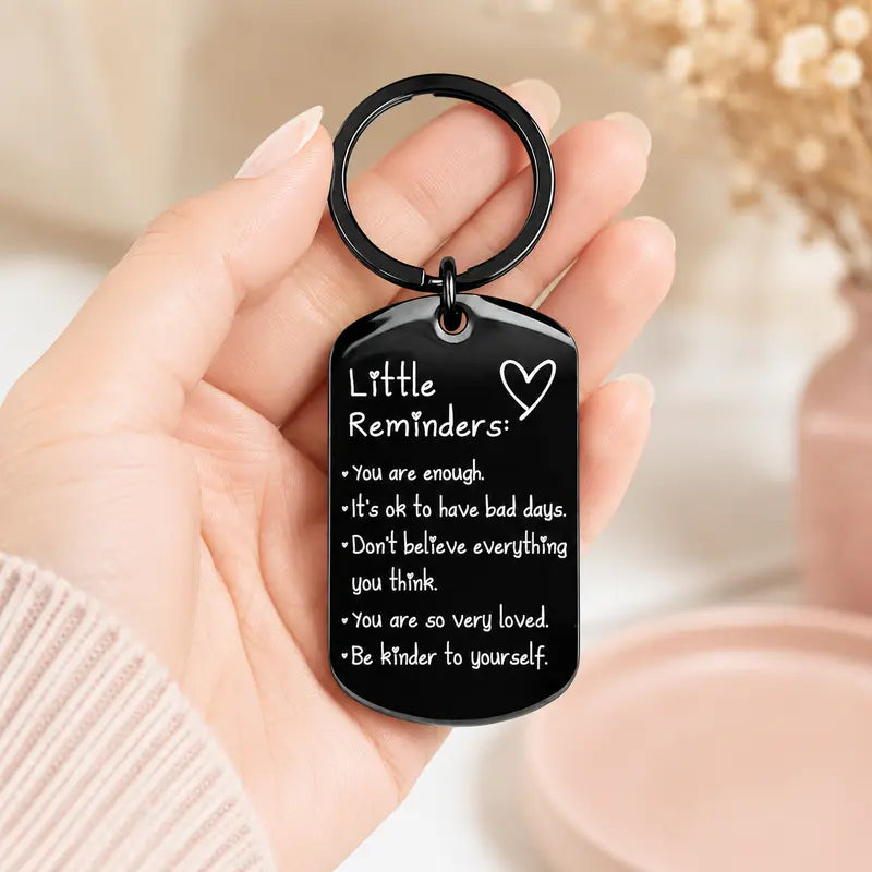 Little Reminders – You Are Enough Inspirational Keychain