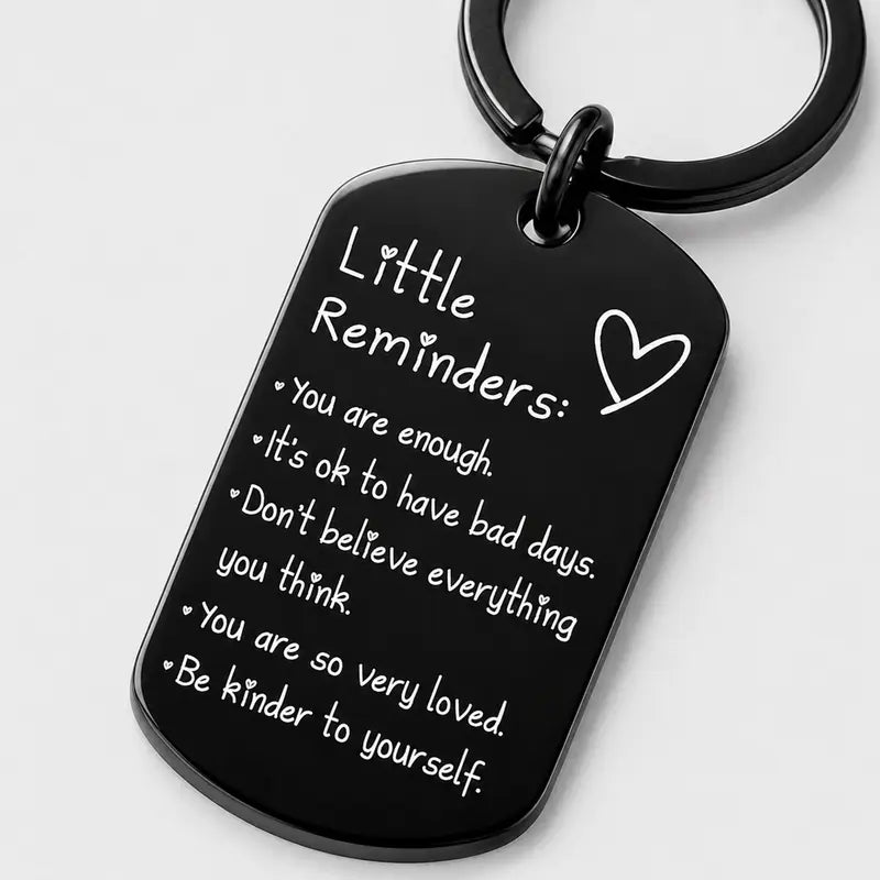 Little Reminders – You Are Enough Inspirational Keychain