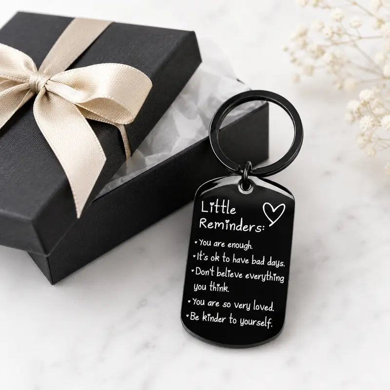 Little Reminders – You Are Enough Inspirational Keychain