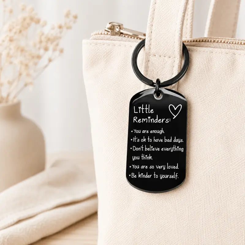 Little Reminders – You Are Enough Inspirational Keychain