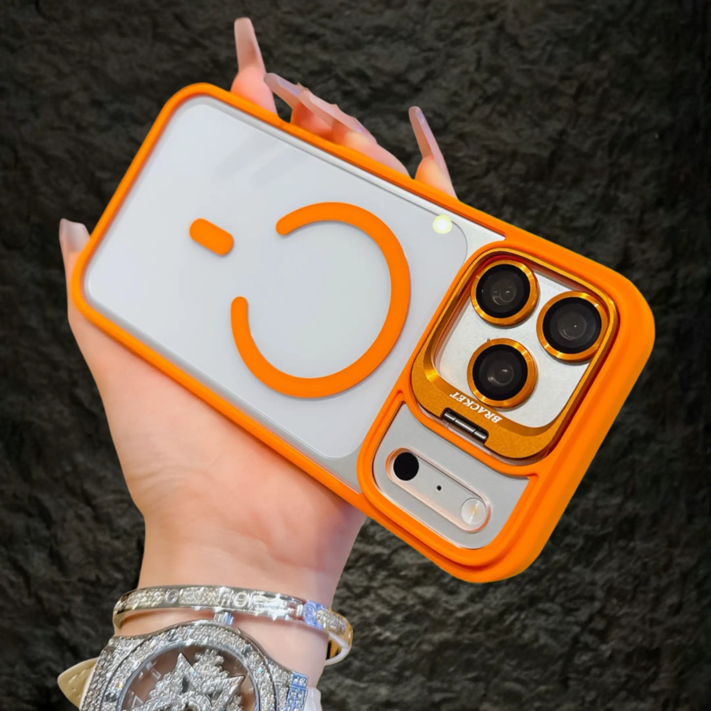 Magnetic Anti-Fall Shockproof Case with Camera Ring Holder