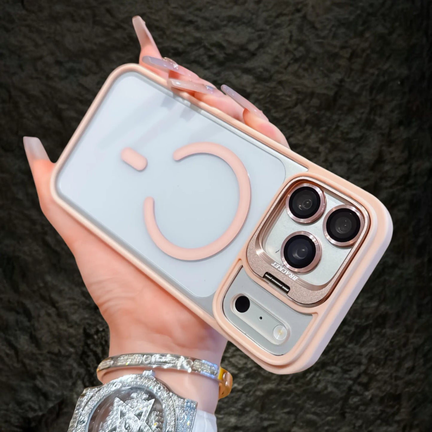 Magnetic Anti-Fall Shockproof Case with Camera Ring Holder