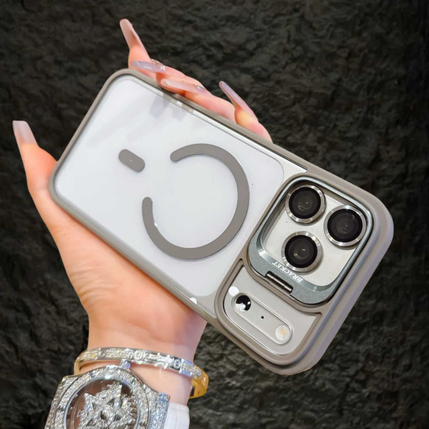 Magnetic Anti-Fall Shockproof Case with Camera Ring Holder