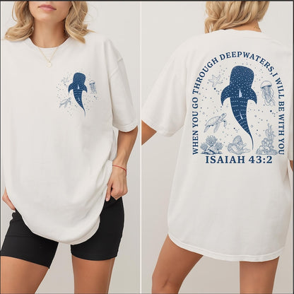 Comfort Christian Sea Life – Isaiah 43:2 Bible Verse T-Shirt/Sweatshirt/Hoodie