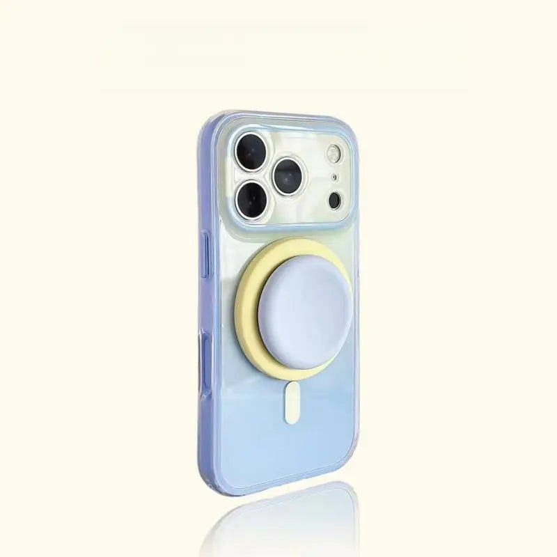 Magnetic Gradient Double-Layer Case with Grip Holder