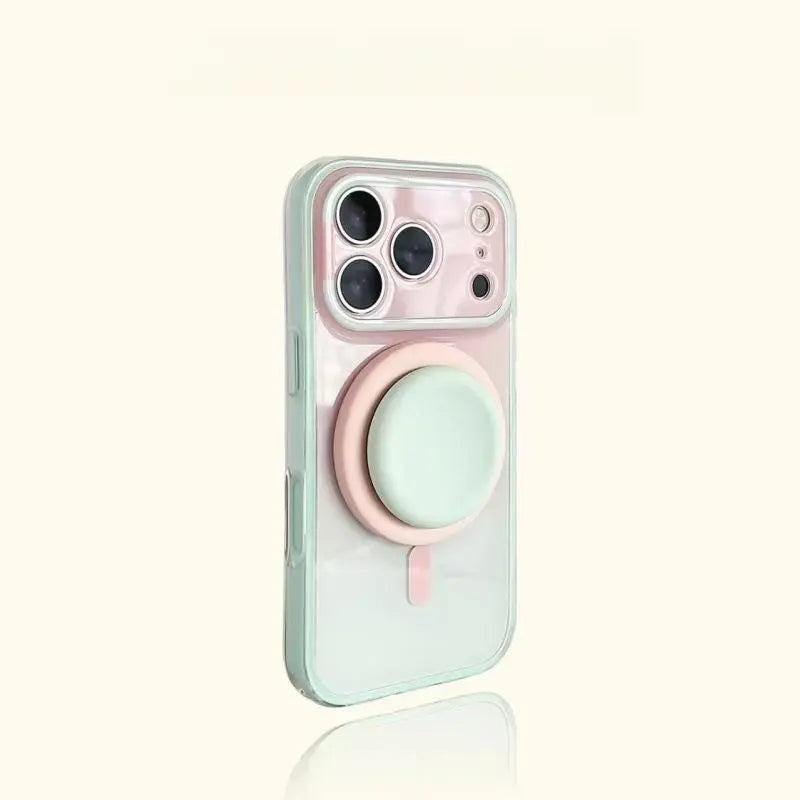 Magnetic Gradient Double-Layer Case with Grip Holder