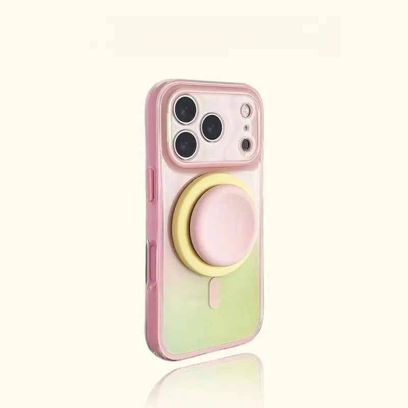 Magnetic Gradient Double-Layer Case with Grip Holder