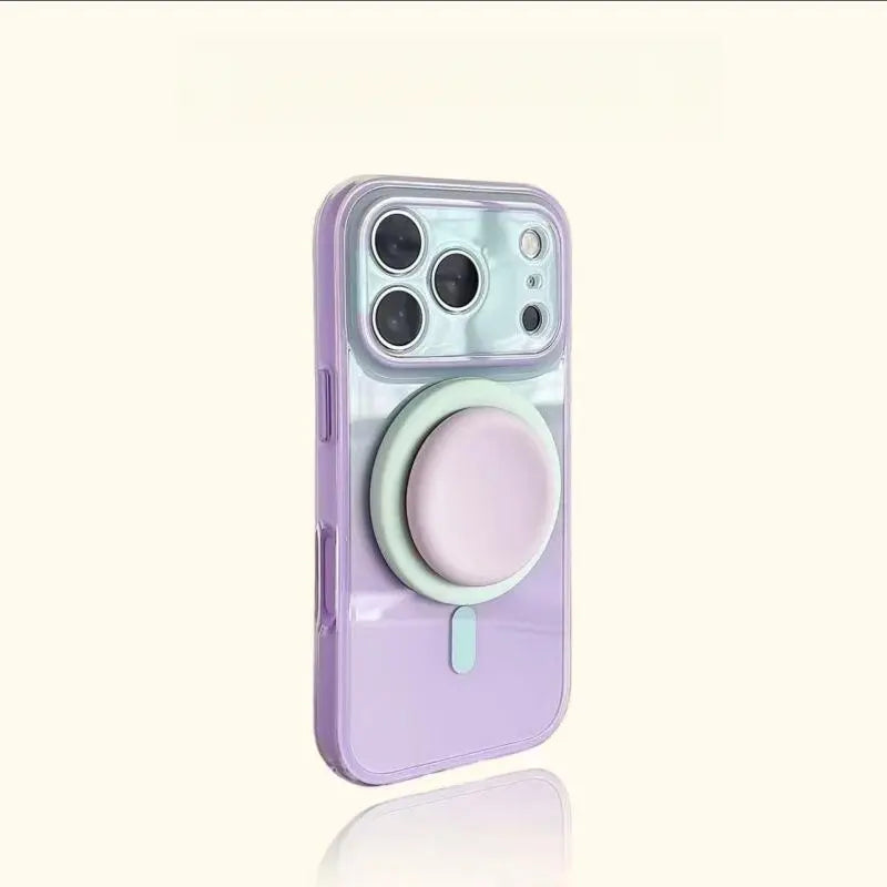 Magnetic Gradient Double-Layer Case with Grip Holder