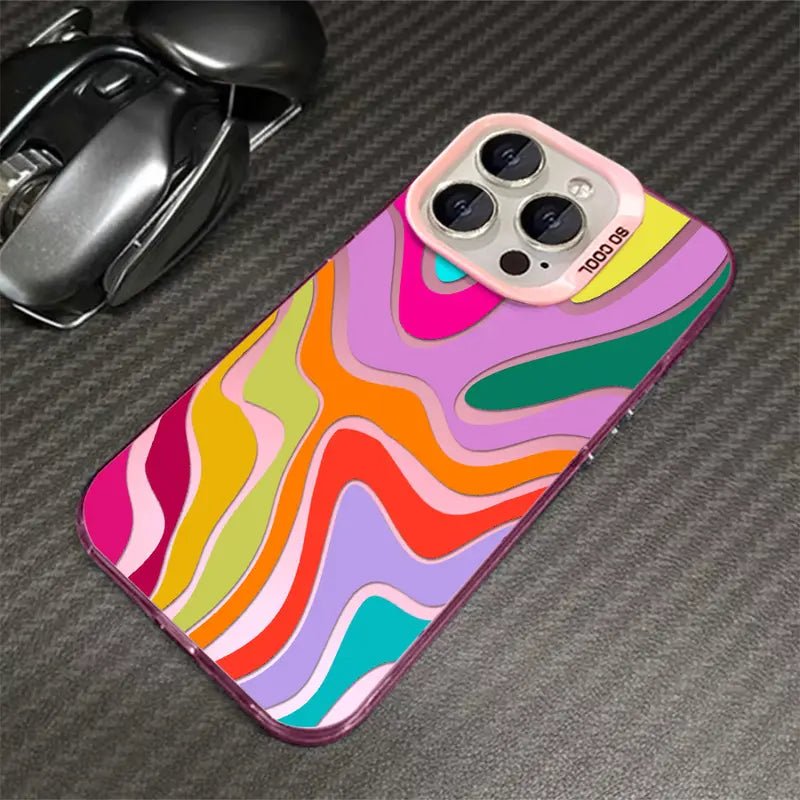 Colorful Abstract Wavy Pattern Phone Case